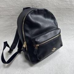 美品✨コーチ　リュック　バックパック　レザー　黒　チャーリー　30550