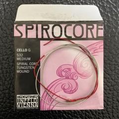 チェロ弦　中古　A•Dラーセン　G•Cスピロコア（タングステン） チェロ弦 A.Dラーセン G.Cスピロコアタングステン 6ヶ月使用