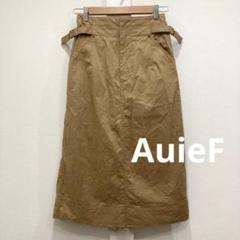 AuieF アウィーエフ バックレース ひざ丈 スカート ウエストゴム