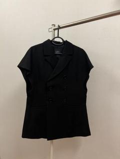 美品 90s LIMI feu クロップド丈 ベルト ジャケット ブラック 黒