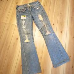 トゥルーレリジョン フレアデニム Woodstock アメリカ製 サイズ28 L トゥルーレリジョン フレアデニム TRUE RELIGION Woodstock