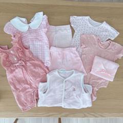 【子供服Tea】ピンク縛りなガーリーセット♡ 80㎝-90㎝　ファミリア 日本製