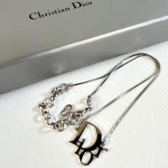 未使用級✨クリスチャンディオール ネックレス シルバー CDロゴ 刻印有り レア