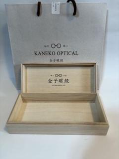 KANeko Optical 金子眼鏡用木製トレイ　桐箱　非売品