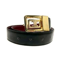 T03/082 CELINE セリーヌ ビンテージ レザーベルト ゴールド金具 T03/082 CELINE セリーヌ ビンテージ レザーベルト ゴールド金具Ω