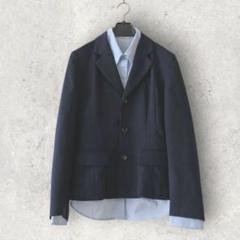 【希少】トリココムデギャルソン　花柄プリント　テーラードジャケット　AD1996 希少】トリココムデギャルソン花柄プリントテーラードジャケット