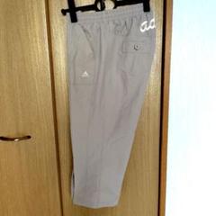adidas クロップドパンツ ベージュ M