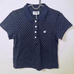 aeae ドット PK Tシャツ ネイビー aeae ドット PK Tシャツ ネイビー