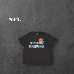 NFL公式 クリーブランド ブラウンズ 半袖 Tシャツ ブラウン 古着