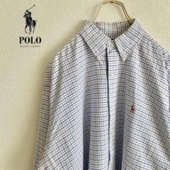 ◎RALPH LAUREN メンズ　長袖ボタンダウンシャツ　L D2X4