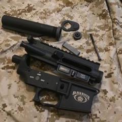 G&P ?M4フレームブッシュマスターブラックベアーバッファーチューブSET中古 G&P ?M4フレームブッシュマスターブラックベアーバッファー