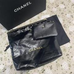 CHANEL ブラックレザー ショルダーバッグのサムネイル