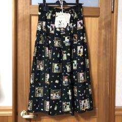 本日限定価格★yukiemon オーナメント柄ジャガードスカート黒 M タグ付き 限定価格☆yukiemon オーナメント柄ジャガードスカート黒 M タグ付