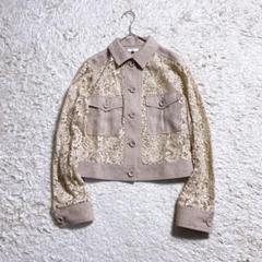 極美品　ソブ　ダブスタ　リネン　レース　ジャケット　2020年モデル　38 M