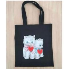 【新品】トートバッグ　サブバック　ねこ　A4