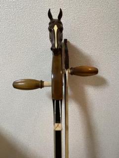 #馬頭琴　未使用に近い　モリンホール　楽器 馬頭琴未使用に近いモリンホール楽器
