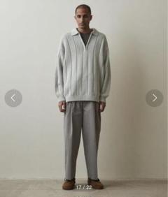 BALLOON CTN WIDE/RIB ZIP ポロシャツのサムネイル