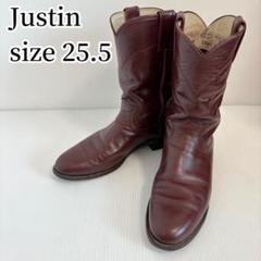 JUSTIN ジャスティン ペコスブーツ ブーツ ローパーブーツ 25.5 茶