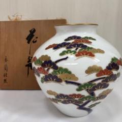 135/未使用　香蘭社　花瓶　(鶴の舞) 木箱 135/未使用 香蘭社 花瓶 (鶴の舞) 木箱 - メルカリ