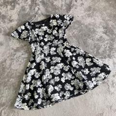 【ルーデルー】（M）ミニワンピース フレアスリーブ バックファスナー 花柄