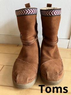 ウォータープルーフTOMS desert Taupe スエードファーブーツ ウォータープルーフTOMS desert Taupe スエードファーブーツ
