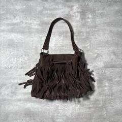 【00s_Archive】Suede Fringe HandBag 平成Y2K