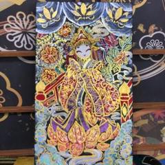 吉祥福運金銀泥画「吉祥童子 まほろばの浮橋」幸福の童子様 平和の浮橋
