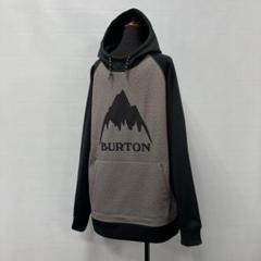 新品級　BURTON 撥水ボンディング　ロゴ刺繍プルオーバーパーカーM 海外個人輸入 新品級 BURTON 撥水ボンディング ロゴ刺繍プル