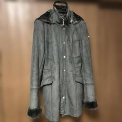 ARMANI JEANS⭐︎未使用　エコムートンコート　AJ金具　2wayフード ARMANI JEANS⭐︎未使用 エコムートンコート AJ金具 2wayフード