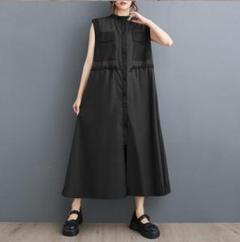 大きいサイズ レディース ノースリーブ　ワンピース　ロング　春夏 秋 新品