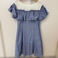 メゾピアノジュニア　星座刺繍柄ワンピース　140