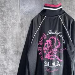 Badboy バッドボーイ　トラックジャケット　ジャージ　バックプリント　黒