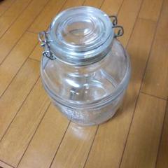 クリアガラス 蓋付き保存瓶 中型