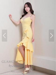 Glamorous by Anna フリル付き黄色ドレス Glamorous by Anna フリル付き黄色ドレス