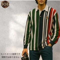 CHAPS RALPH LAUREN ラガーシャツ マルチストライプ 刺繍ロゴ