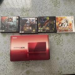 3DS レッド　おまけソフト4本付き