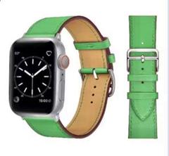 Apple Watch レザー バンド グリーン 緑 みどり ベルト 腕時計のサムネイル