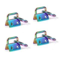 ワニ口 ハンドメイド 留め具 レインボーカラー ジャンプリング付