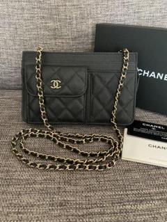 専用です 正規品 極美品 CHANEL チェーンウォレット キャビアスキン