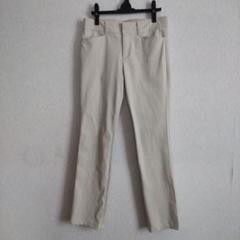 ユニクロ ストレッチパンツ アイボリー