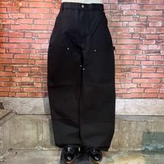 【251】カーハートダブルニーダックペインターパンツW32L32グランジUS古着 カーハート ダブルニー ブラウンダック ワーク ペインターパンツ
