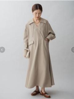2024イエナIENA ＆NAVY スキッパーフレアワンピース38 - メルカリ