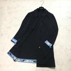 LEONARD レオナール 薄手 黒 ロングジャケット Lサイズ LEONARD レオナール 豹柄袖 ストレッチ ジャケット 黒 38 - メルカリ