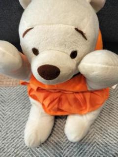プーさん　ぬいぐるみ　ティッシュケース　みかん　インテリア　ディズニー