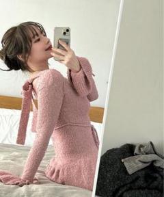 本日限定値下げ】andmary sailor knit mini dress
