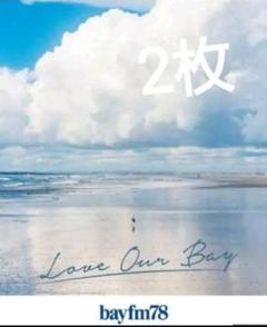 かもめ？と海岸の写真ポスター2枚　bayfm78ポスター非売品