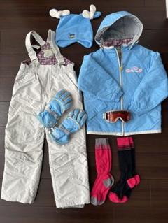 【130㎝】子供用スキーウェアセット　手袋・ゴーグル付き スキー ゴーグル 手袋 2点セット スノーボード スノボ