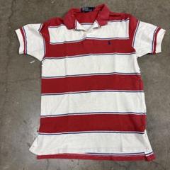 Polo by Ralph Lauren 赤白ストライプ ポロシャツ S