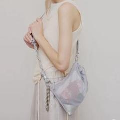 【新品】Ameri MEDI MESH DRAWSTRING BAG シルバー MEDI MESH DRAWSTRING BAG