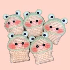 あみぐるみ　ハンドメイド　ぶたさん　【オーダー商品】 Amazon | ぶたさんのあみぐるみ キット 12色の中から1色 小 長さ